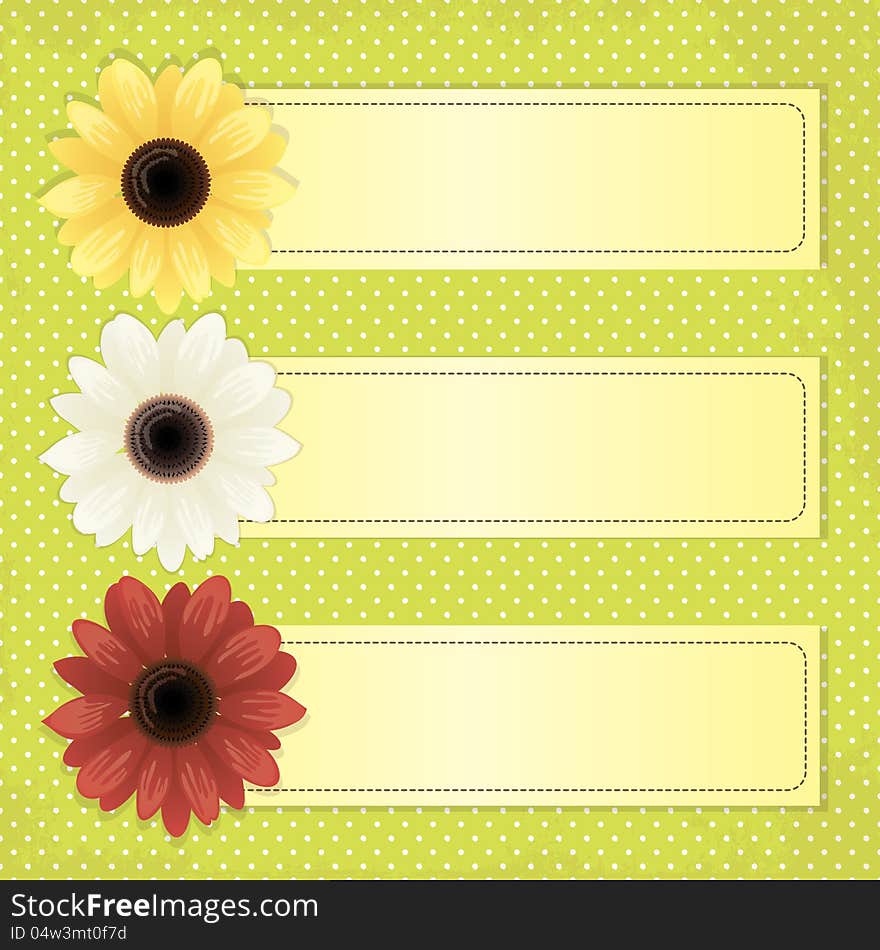 Delicate flower background