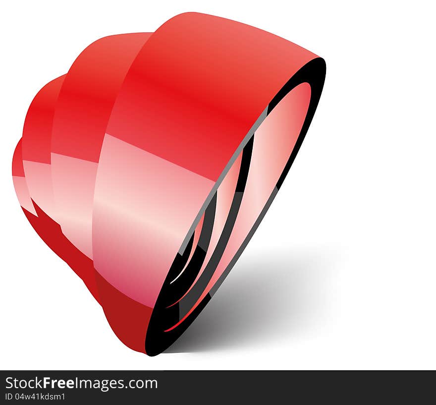 Abstract 3d  rings with shadow background eps 8. Abstract 3d  rings with shadow background eps 8