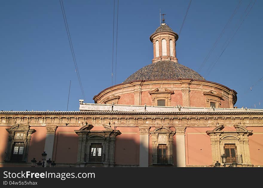 Detail of cathedral in valencia spain