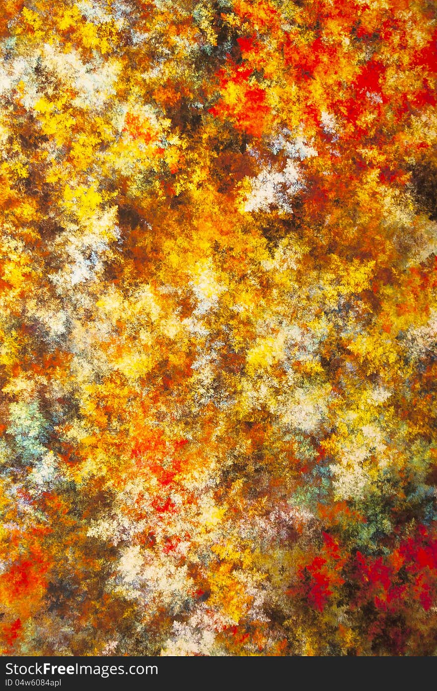 Abstract picture in autumn colors