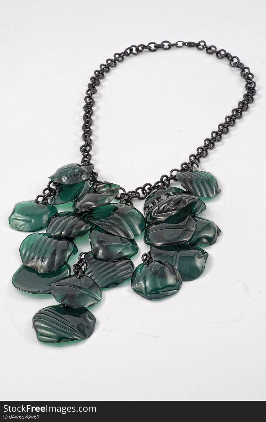 Ecojewelry necklace from recycled plastic bottles