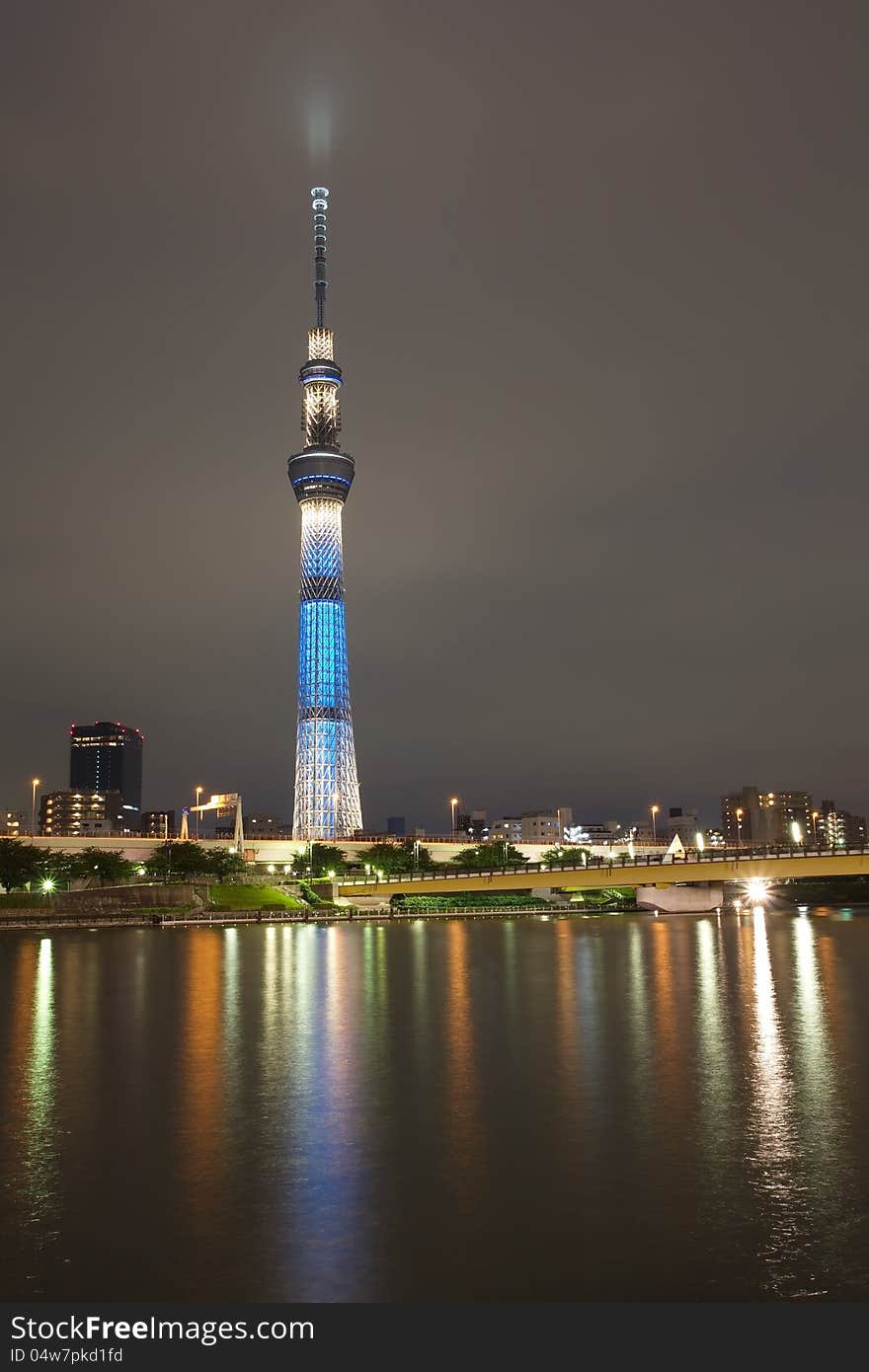 Tokyo sky tree is the world's tallest free-standing broadcasting tower ,it was finally decided on 634m