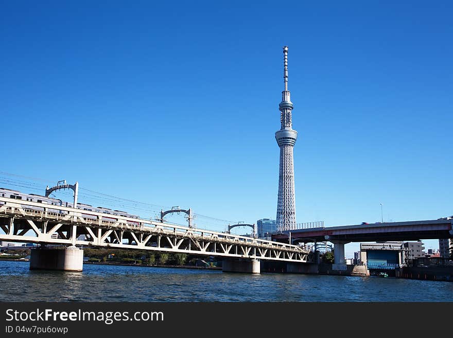 Tokyo sky tree is the world's tallest free-standing broadcasting tower ,it was finally decided on 634m