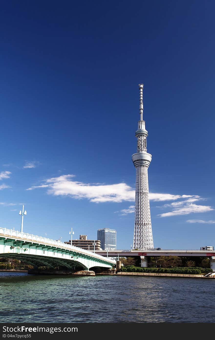 Tokyo sky tree is the world's tallest free-standing broadcasting tower ,it was finally decided on 634m