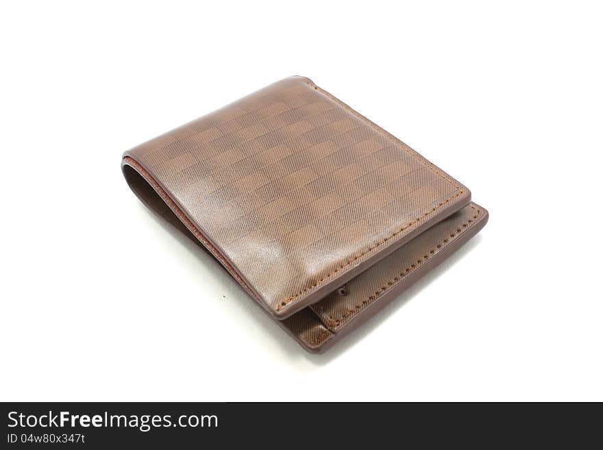 Wallet, white background