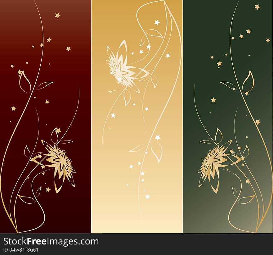 Abstract Flowers Background