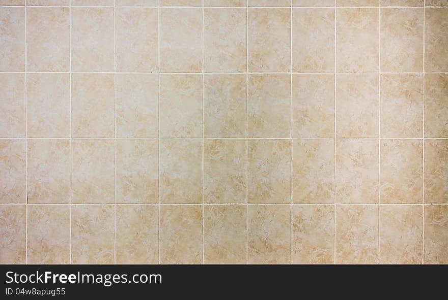 Brown Square Tile Wall Background. Brown Square Tile Wall Background