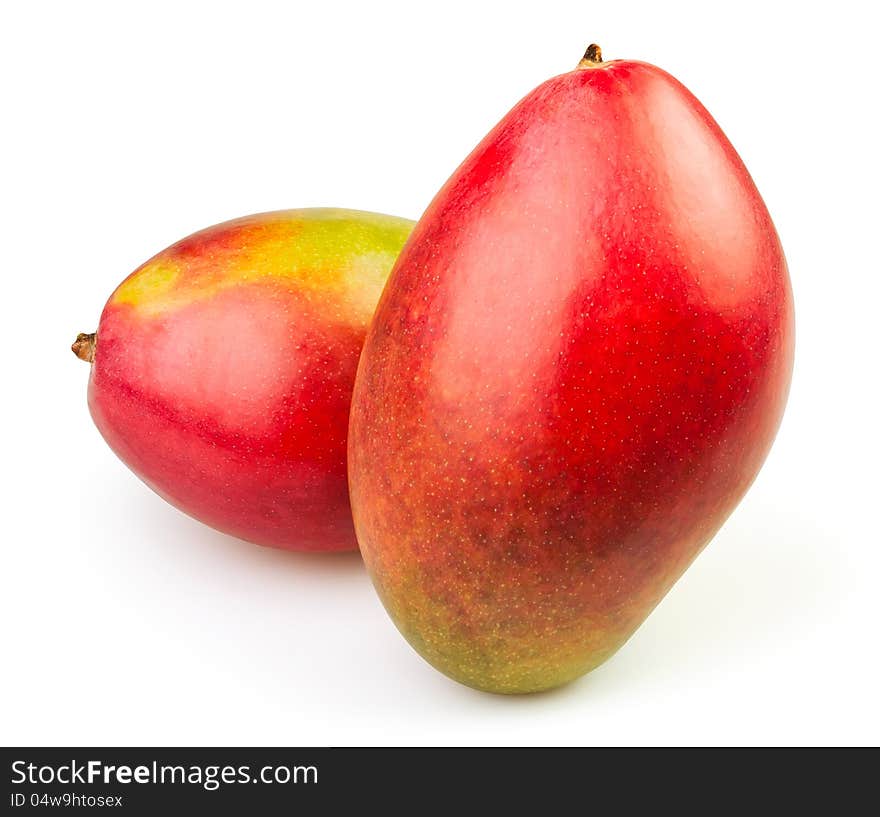 Mango full on white background. Mango full on white background