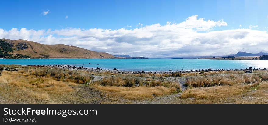 Panorama View of Lake Tekapo