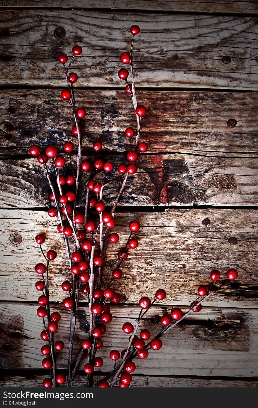 Photo of christmas decorations on wooden background. Photo of christmas decorations on wooden background