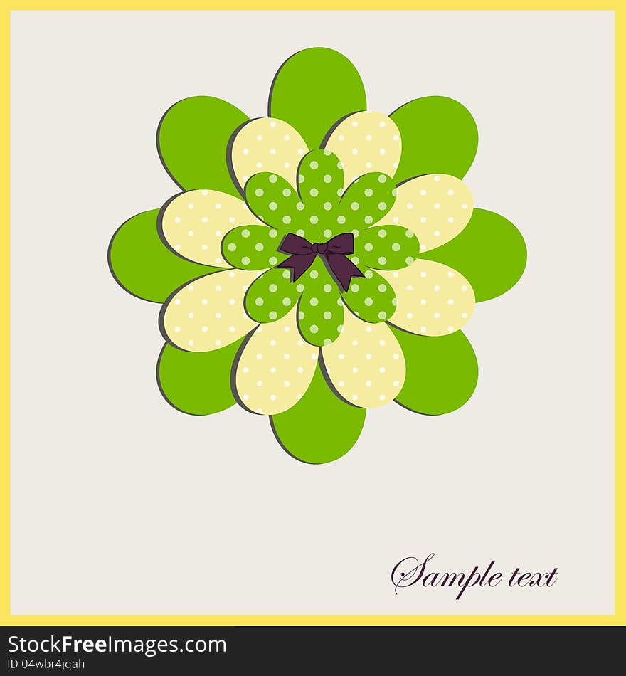 Card With A Flower