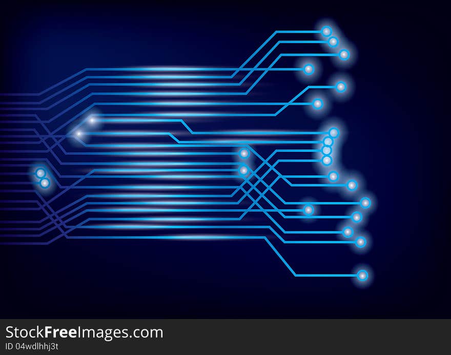 Vector Circuit Board background illustration