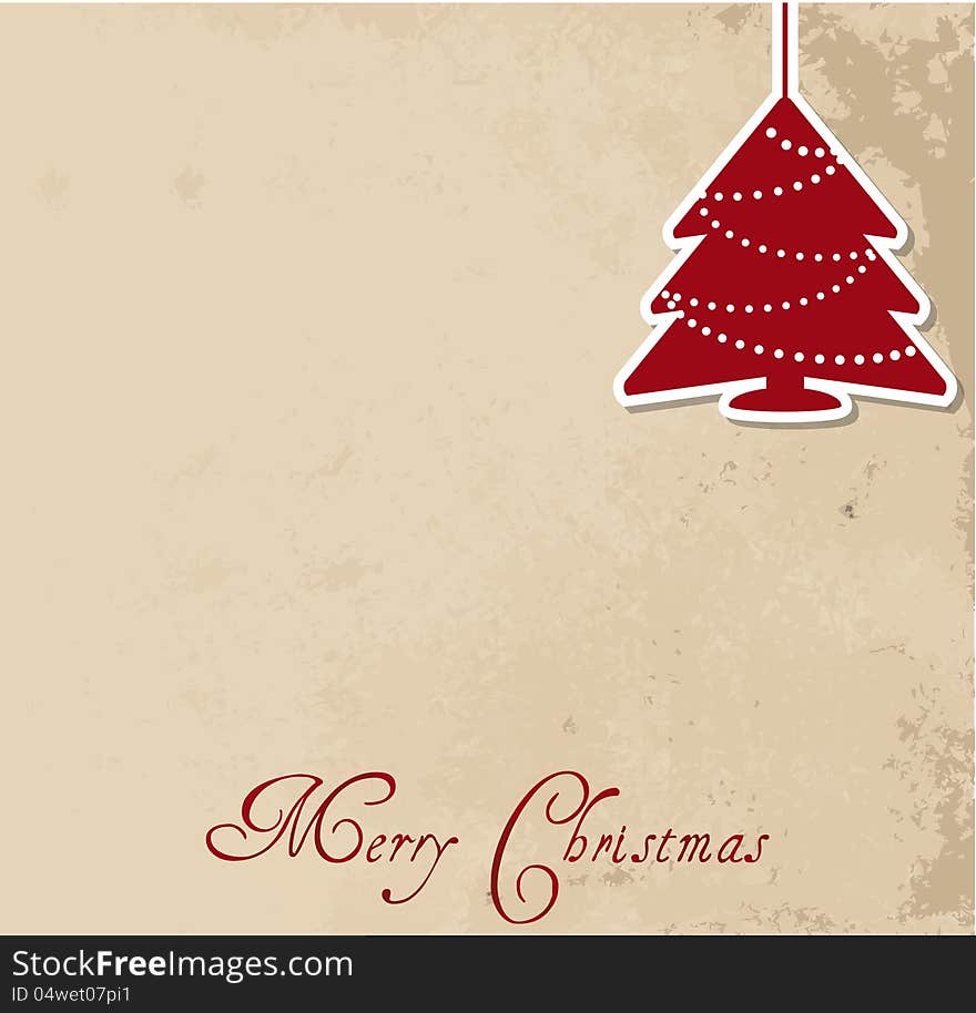 Retro Christmas background. EPS10. This is editable vector illustration.