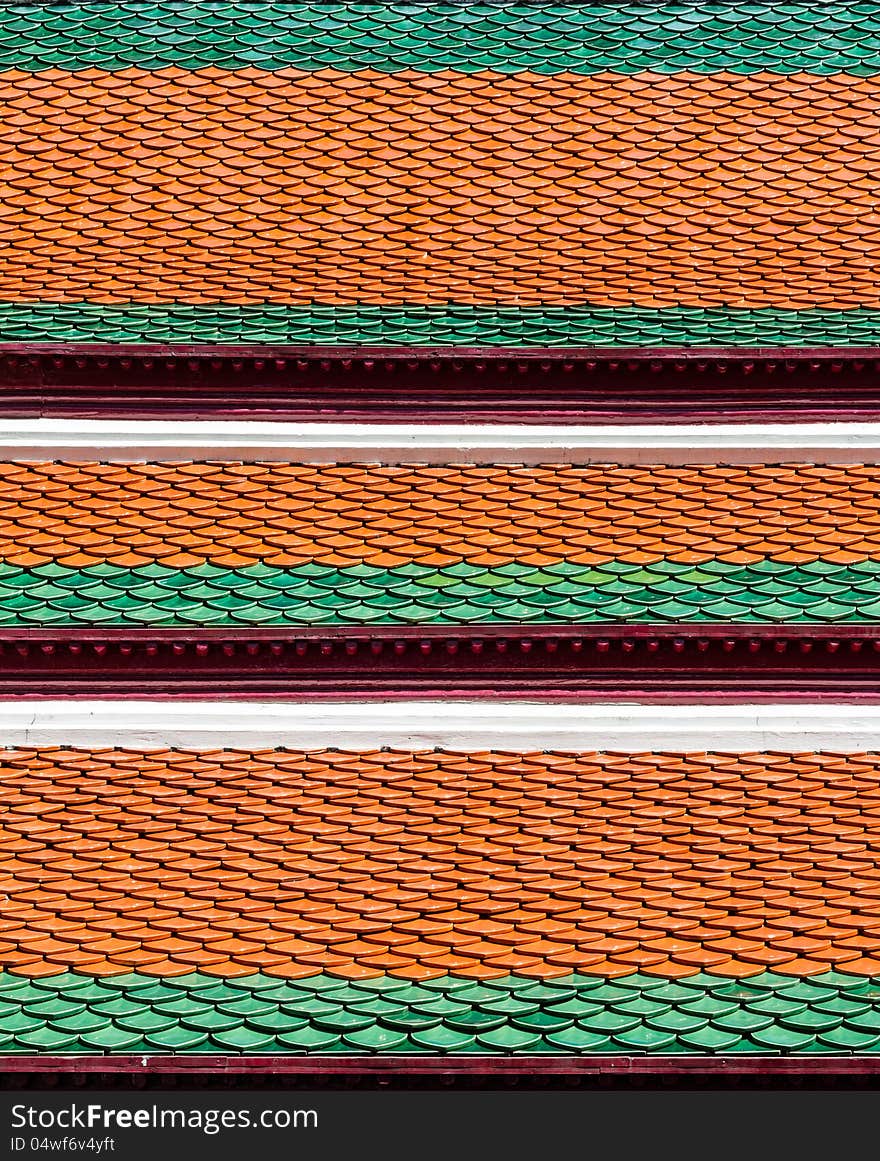 Backgrounds of thai temple roof