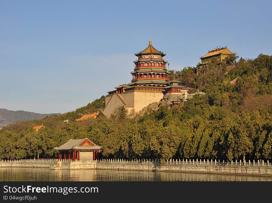 The Summer Palace of buddhist incense pavilion