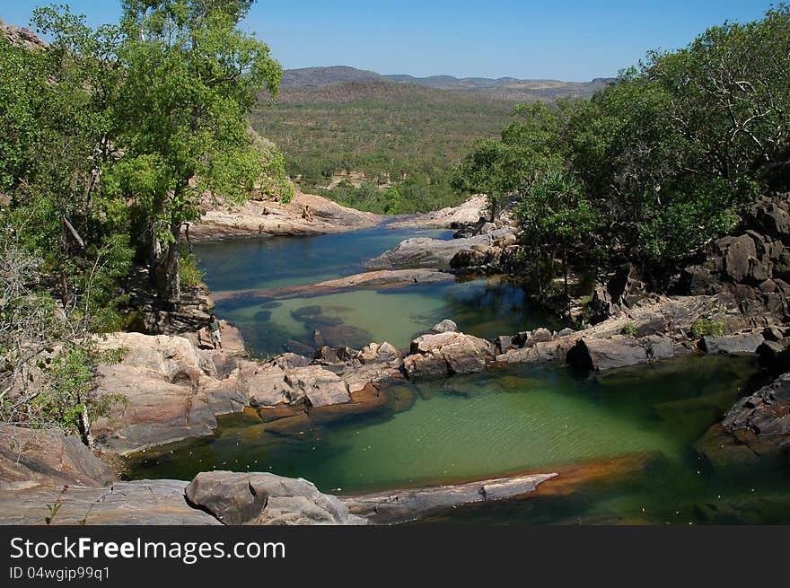 The lake with pure clear water. The lake with pure clear water