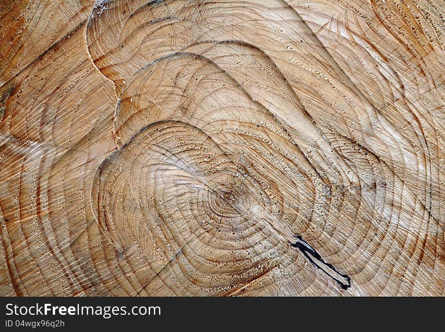 The nice structure on an old wooden board