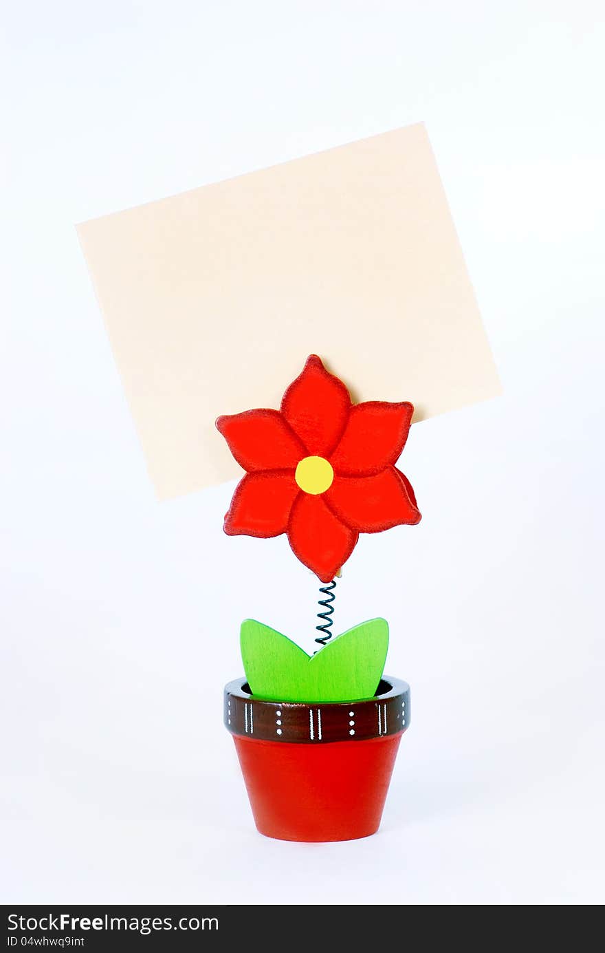 Business card holder in the form of a flower