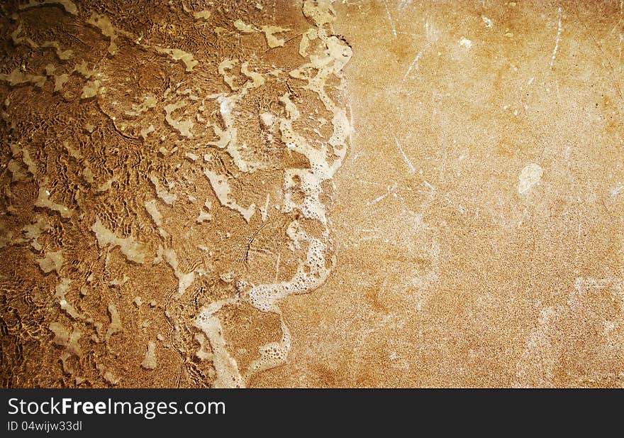 Vintage Photo Of Sand And Sea