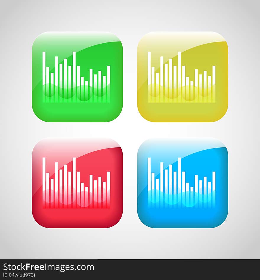 Web buttons set.Vector illustration. This is file of EPS10 format.