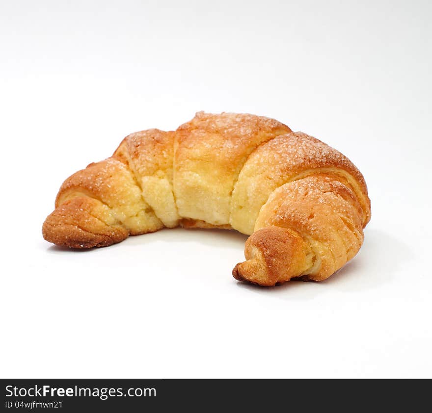 Croissants  in white background