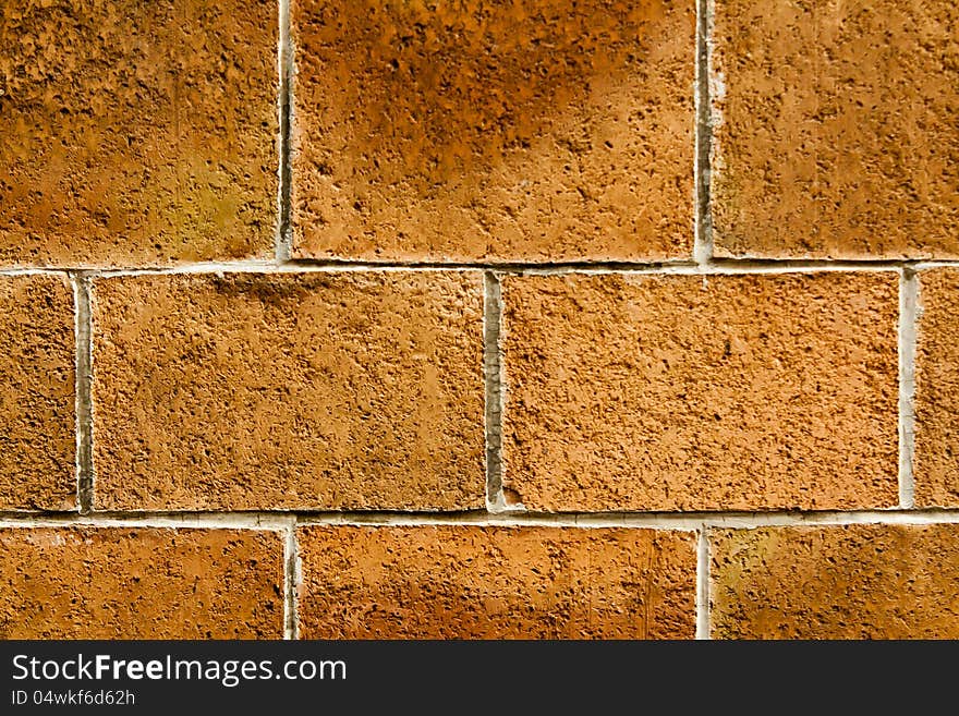 Texture of a wall made of brick