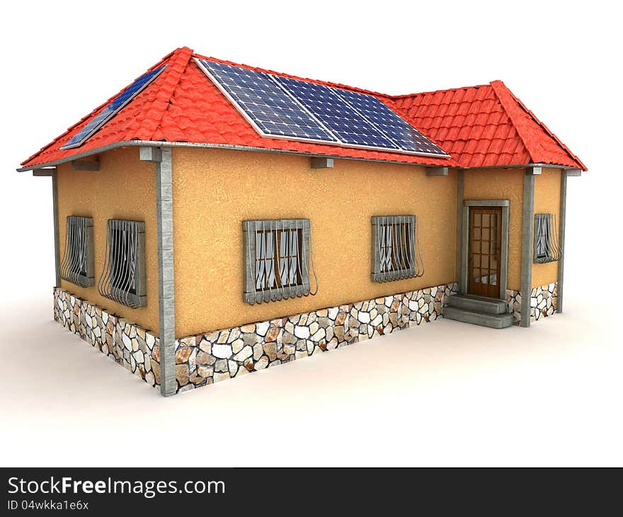 House energy saving concept