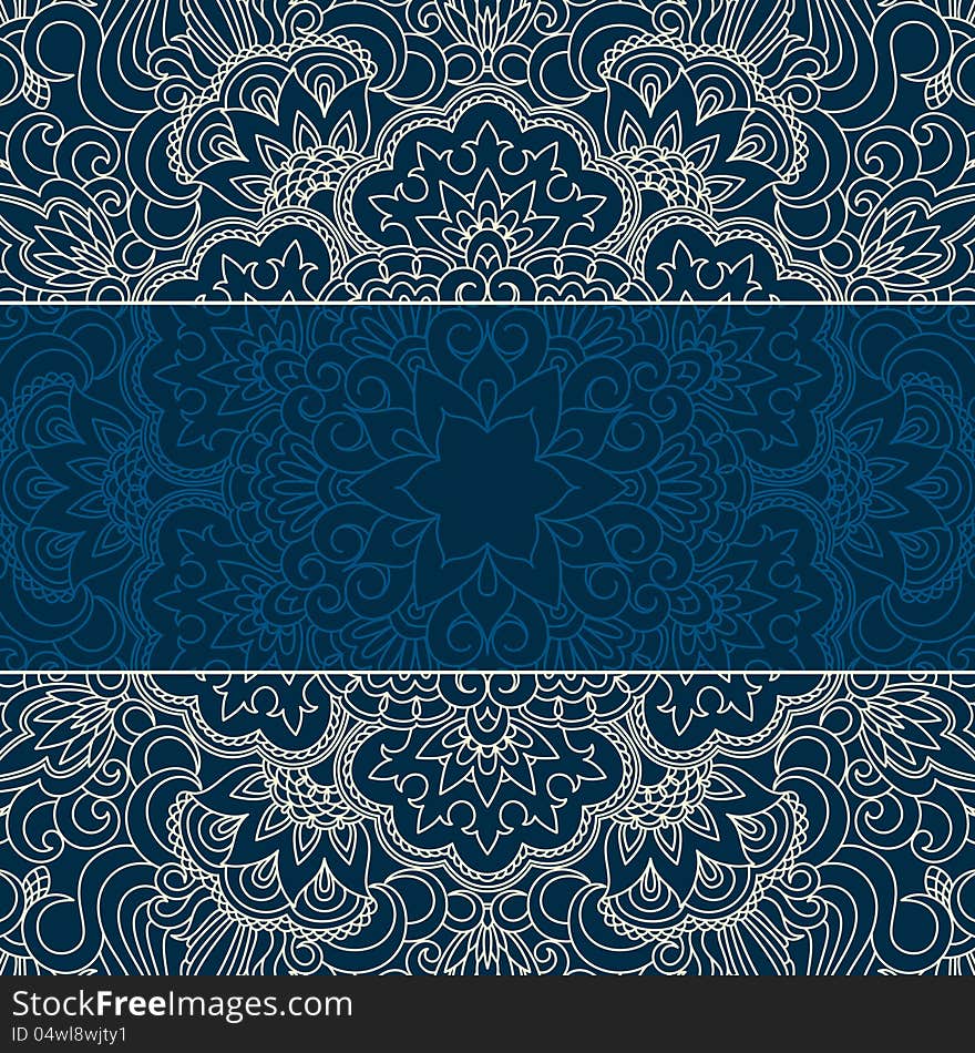 Vector illustration with vintage pattern for print. Vector illustration with vintage pattern for print.