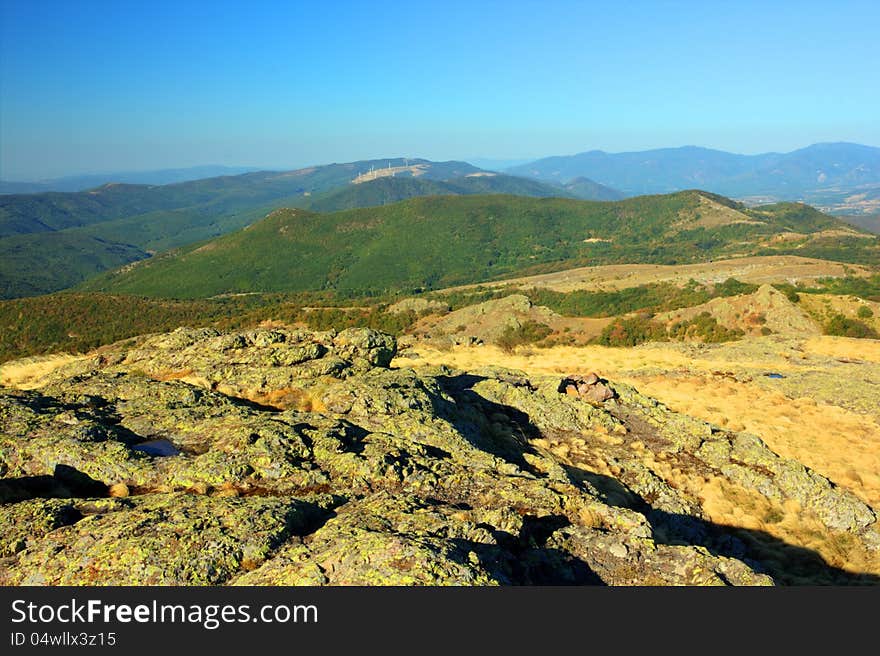 Beautiful mountain landscape from Karandila locality in Bulgaria.