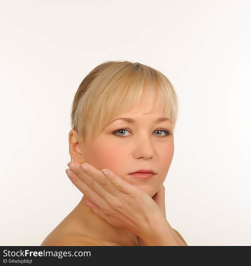 Portrait of a beautiful young woman.