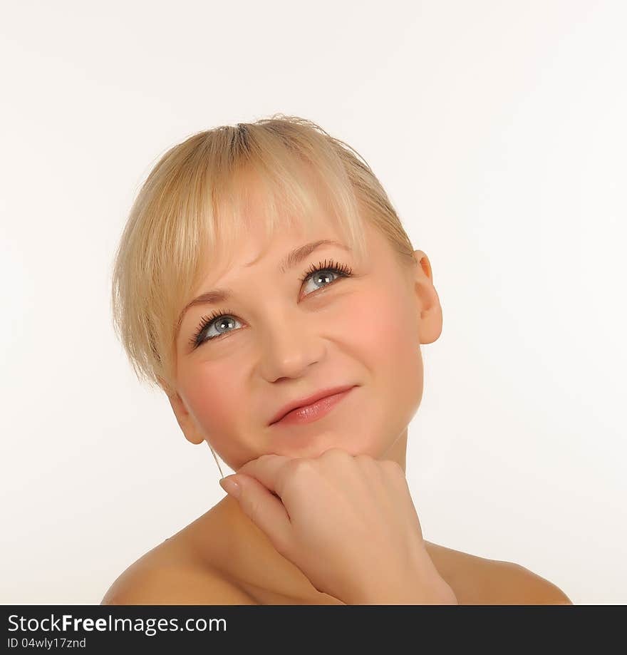 Portrait of a beautiful young woman.