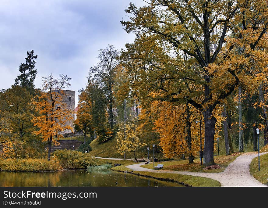 Autumn fall of the leaves in beautiful park, Cesis, Latvia
Colorful autumnal park,Cesis, Latvia. Autumn fall of the leaves in beautiful park, Cesis, Latvia
Colorful autumnal park,Cesis, Latvia