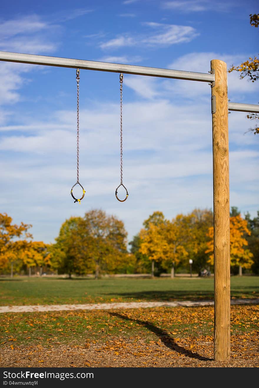 Fitness trail in the park