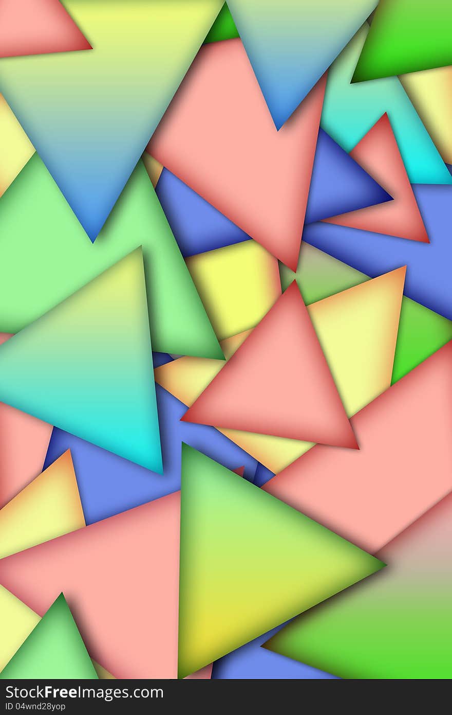 Background From Multi-colored Triangles