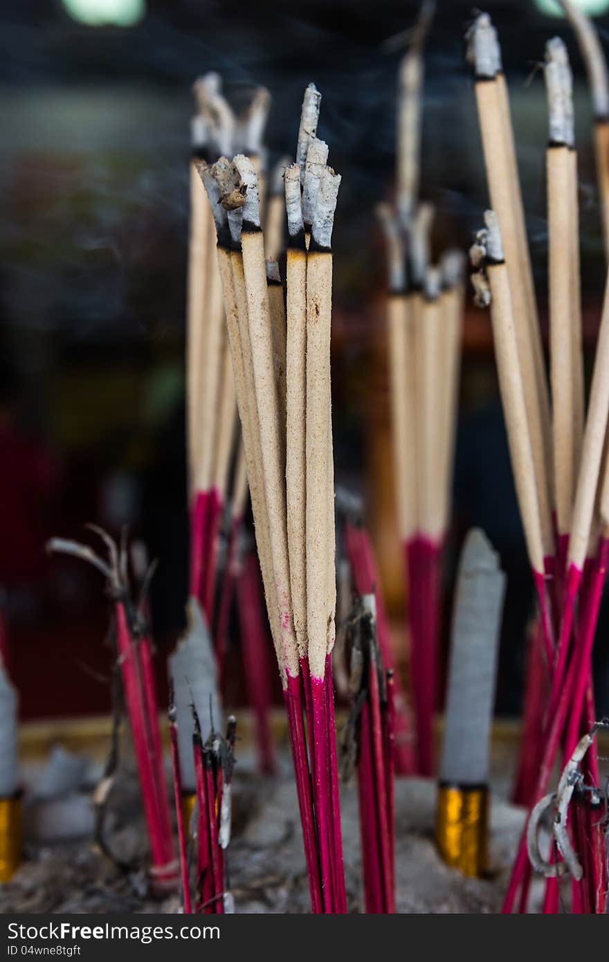 Incense in pots