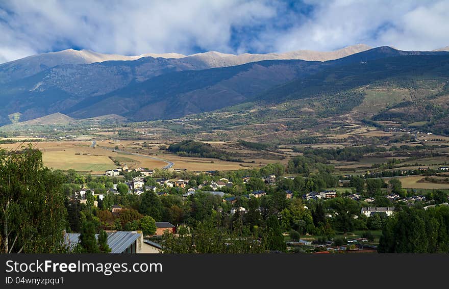 Landscape in Spain (Catalonia,Cerdana). Landscape in Spain (Catalonia,Cerdana)