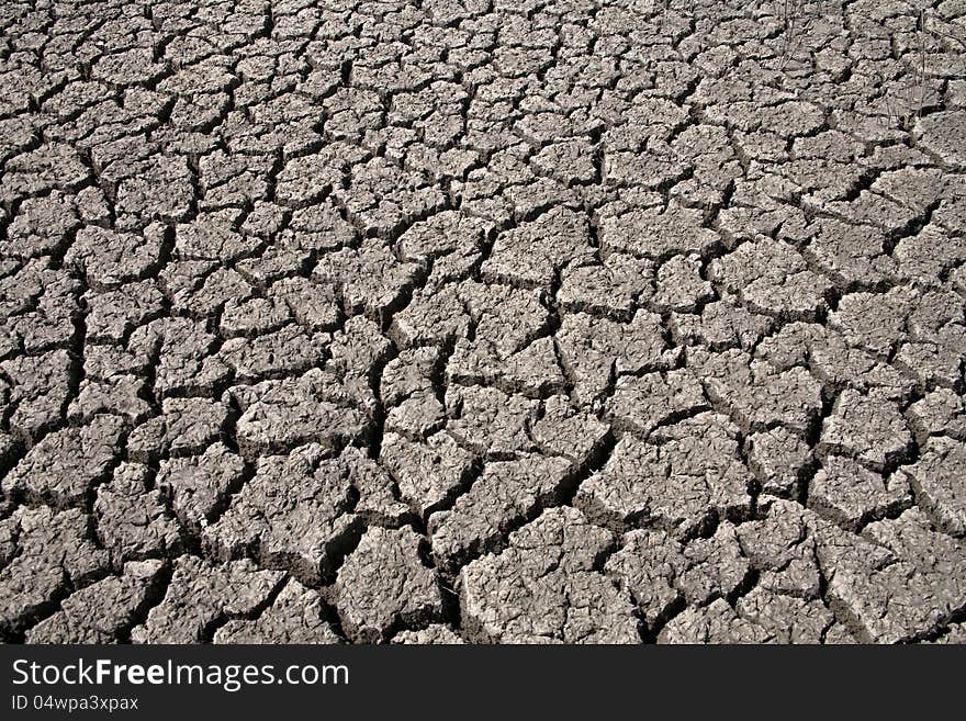 Fragment of a site of the fertile soil dried up by the sun. Fragment of a site of the fertile soil dried up by the sun.