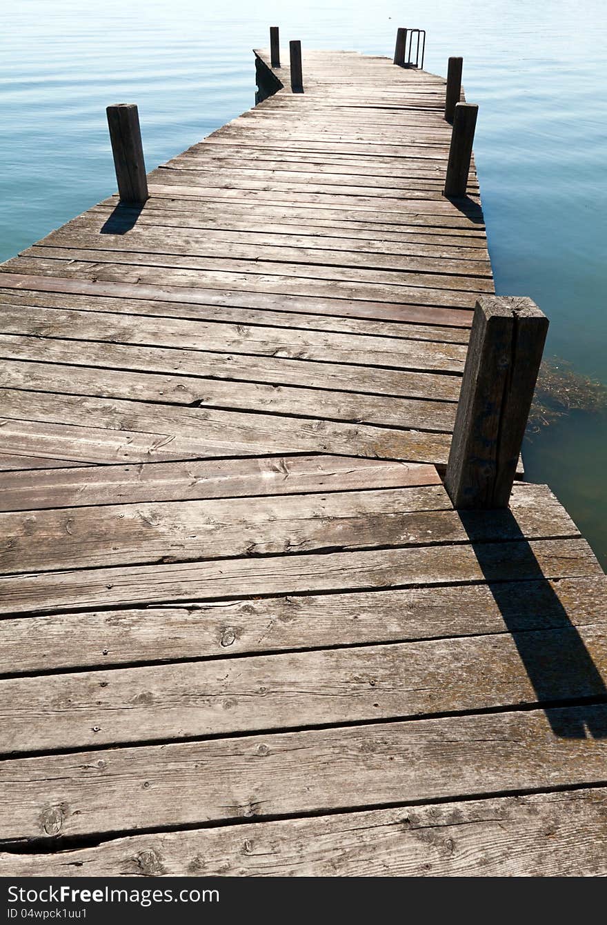 Wooden jetty