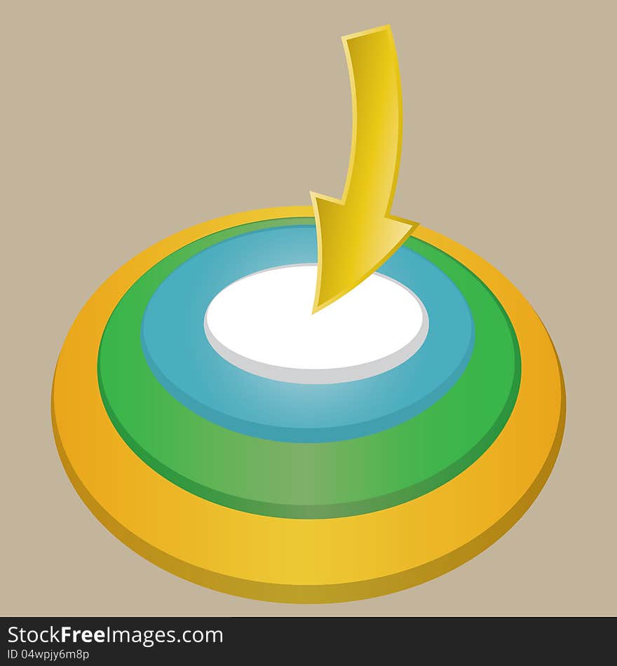 Bussiness button whit arrow.vector