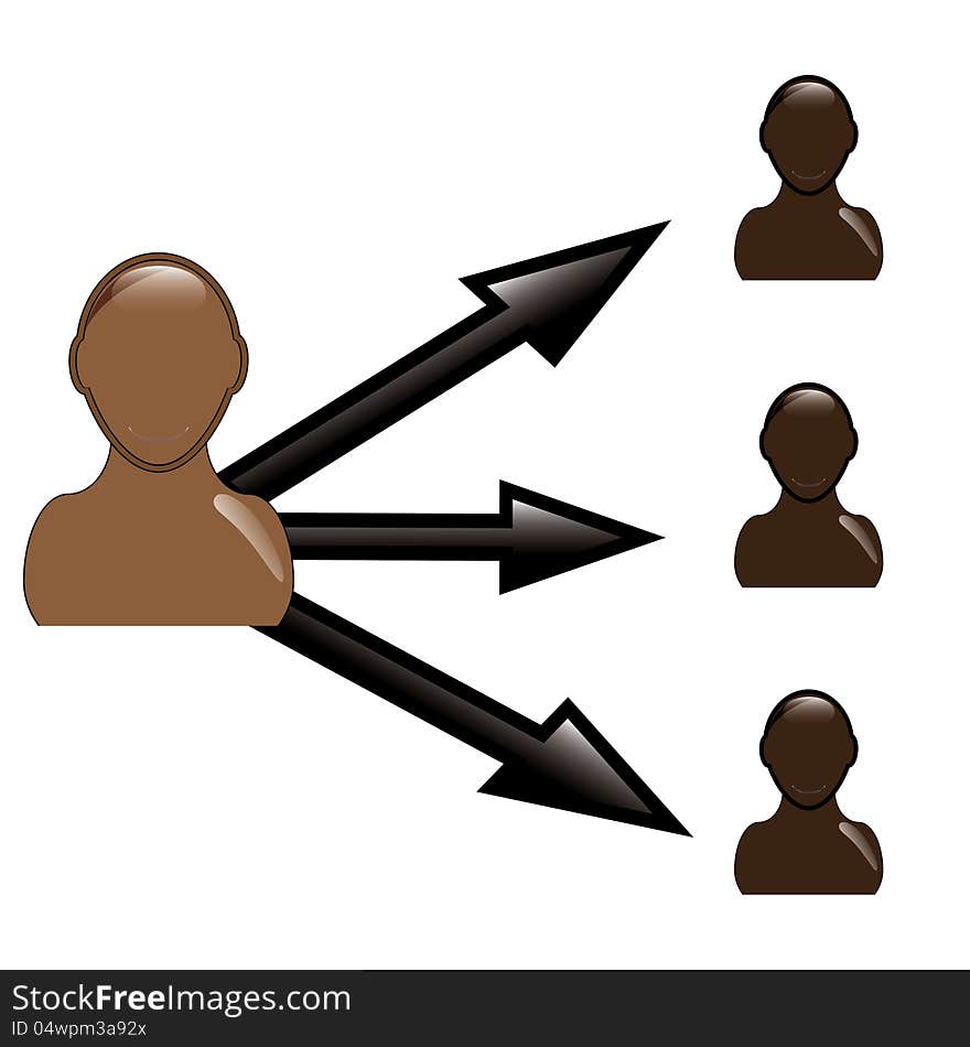 Abstract business people figures .vector