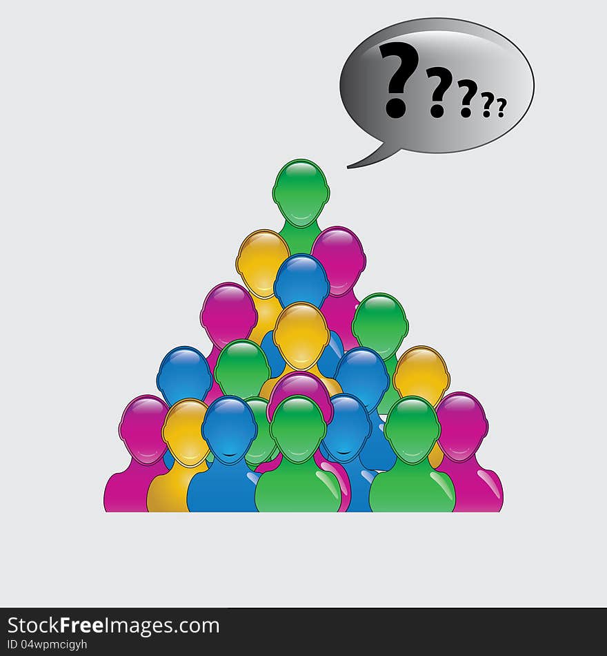 Abstract business people figures .vector