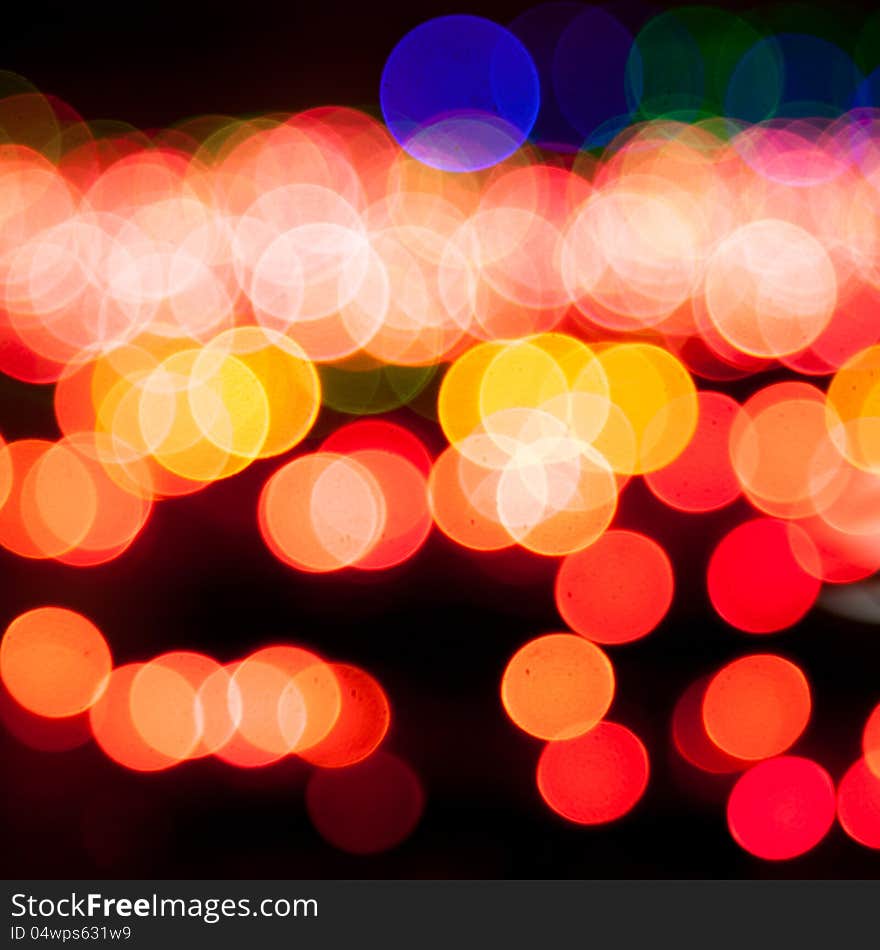 Magic sparkle, light dots and bokeh effect