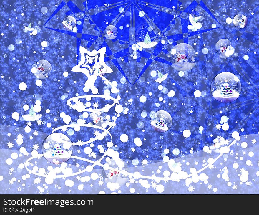 Blue Christmas background