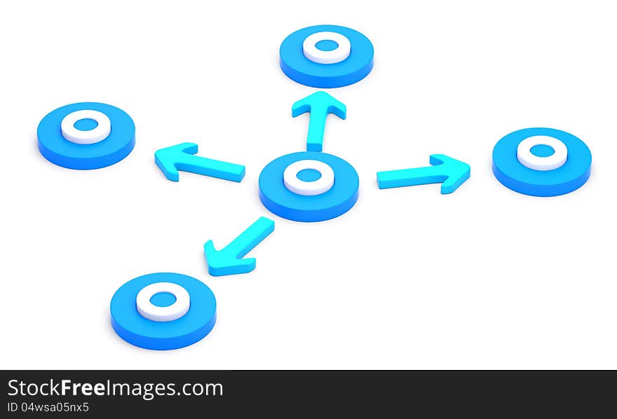 Circle With Four Arrows