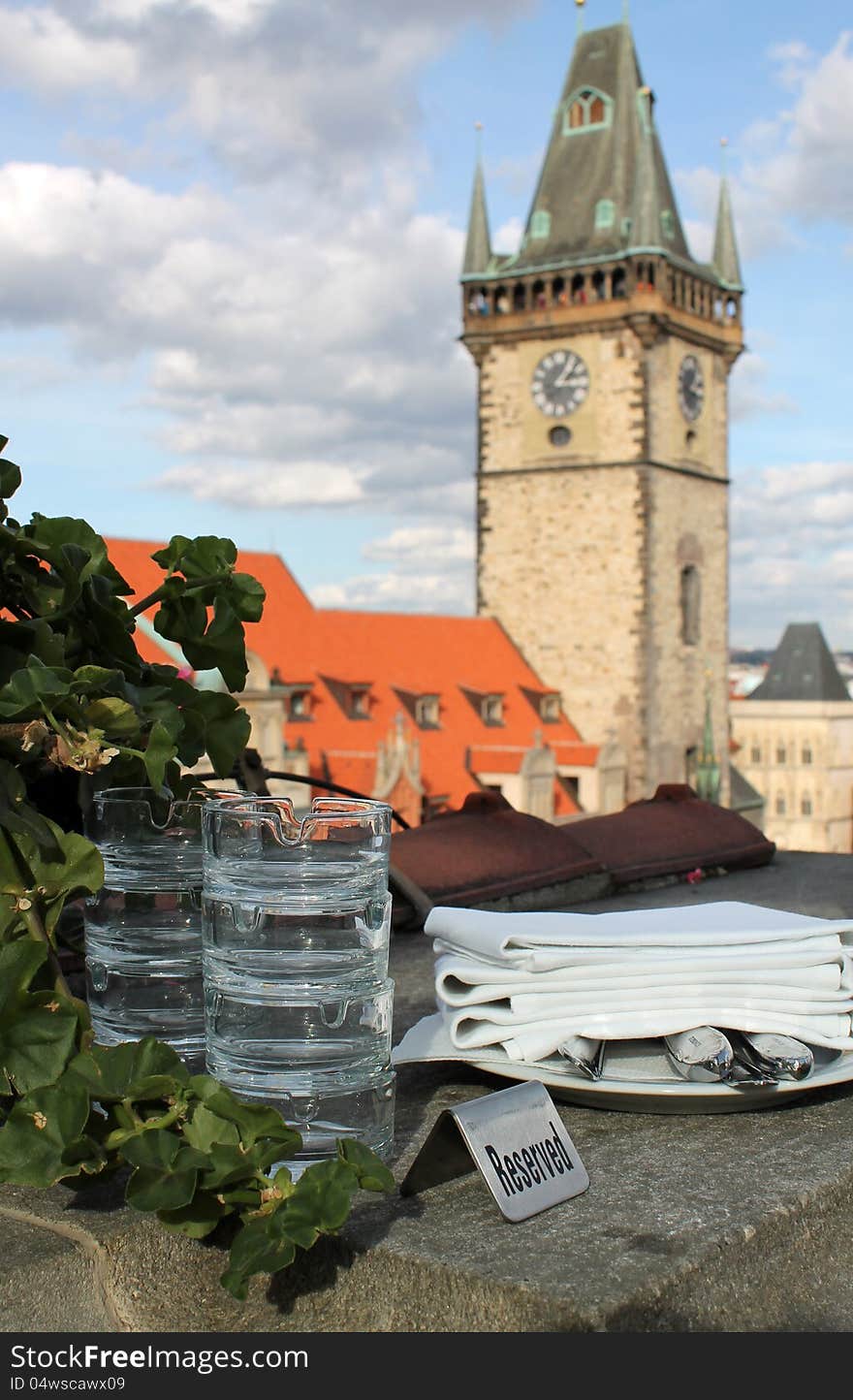 Town Hall Tower at the Old Town Square, Prague, Czech republic