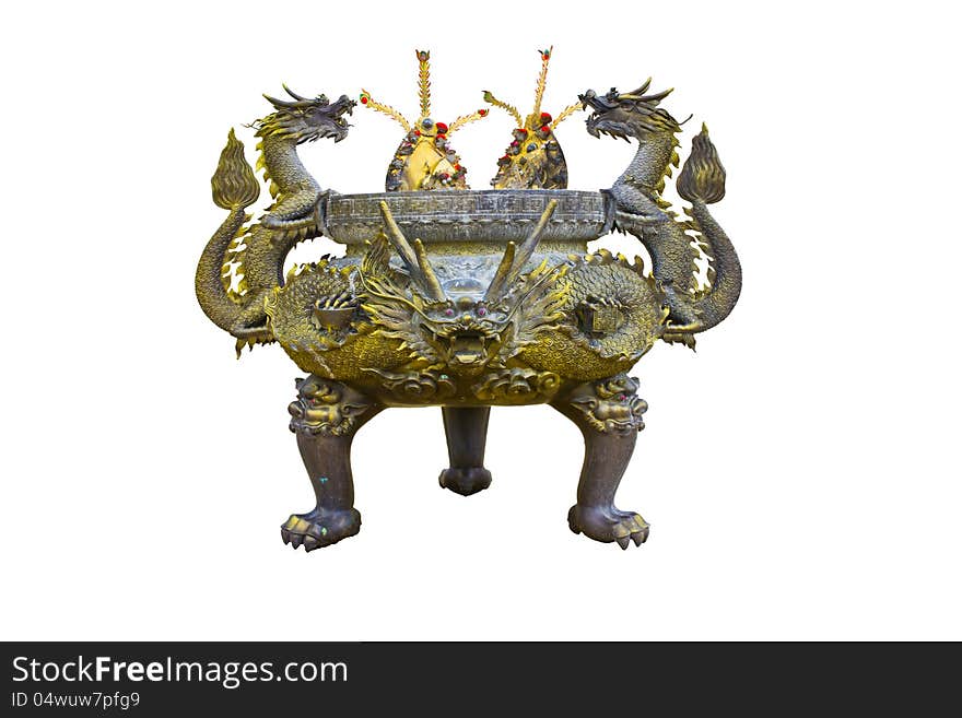 Chinese Historic Sculptured Ashtray