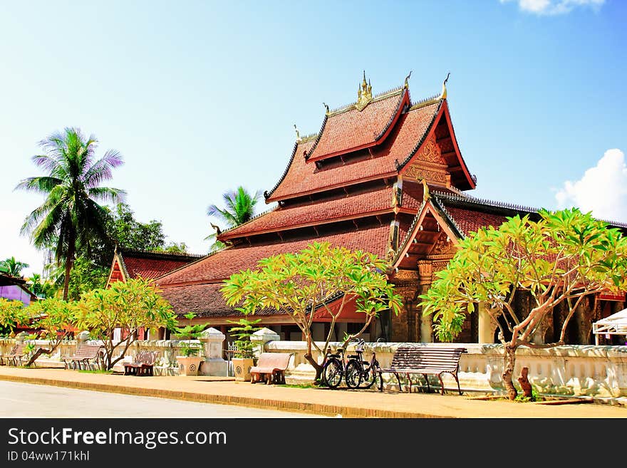 Temple in Luang prabang Laos