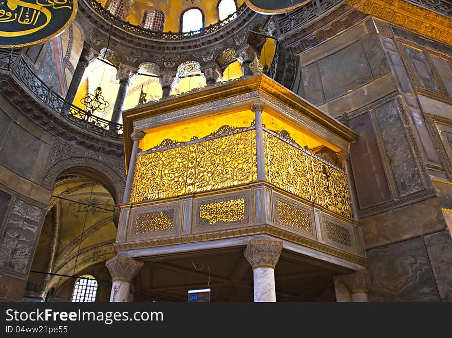 Interior Of The Hagia Sophia