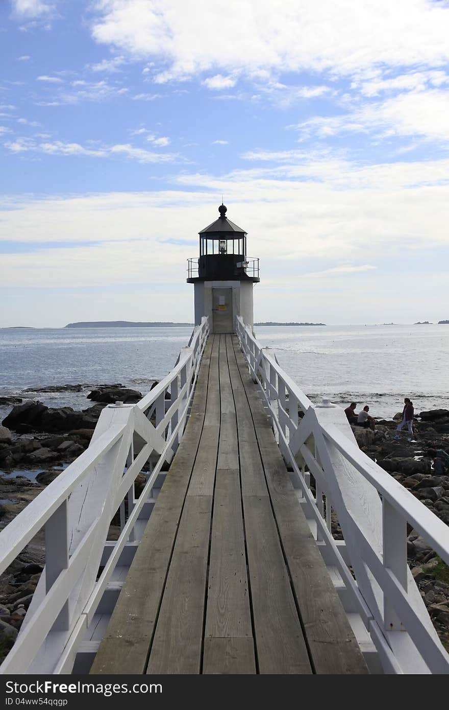 Lighthouse located in Maine, USA