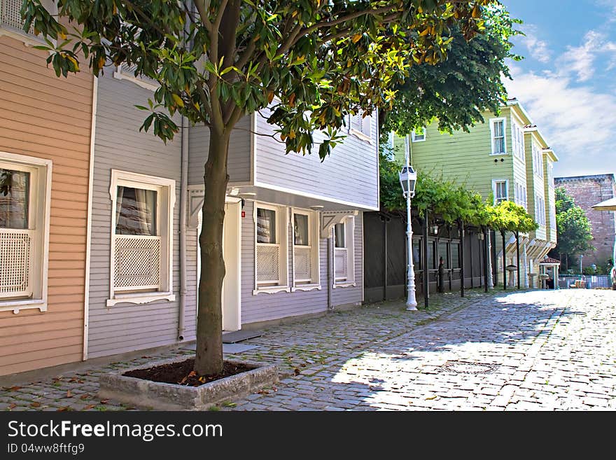 Wooden houses in Istanbul